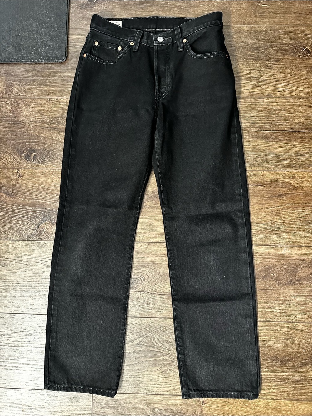 Women's Levi's 501 90s Black Straight-Leg Jeans